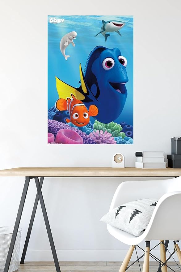 Trends International Disney Pixar Finding Dory - Dory Wall Poster, 22.375" x 34", Premium Unframed Version