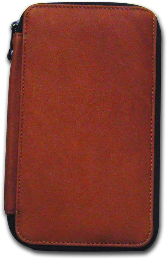 Speedball Art Products Genuine Leather Storage Case for Pencils, Markers, Pens and Art Supplies, Holds Up To 48 Standard Pencils, Antique Brown