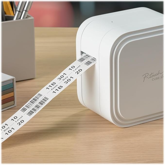 Brother P-Touch TZe-M261 Black Print on Matte White Label Tape 1.4” (36mm) Wide x 26.2’ (8m) Long