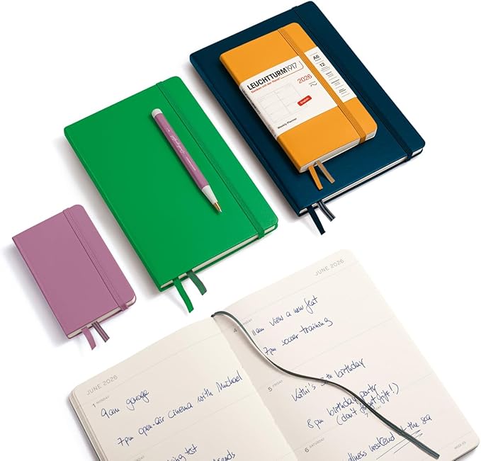 LEUCHTTURM1917 - Weekly Planner 2026, Softcover, Medium (A5), Deep Sea (Jan 1 - Dec 31, 2026)