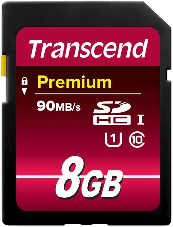 Transcend 8 GB High Speed 10 UHS Flash Memory Card (TS8GSDU1)