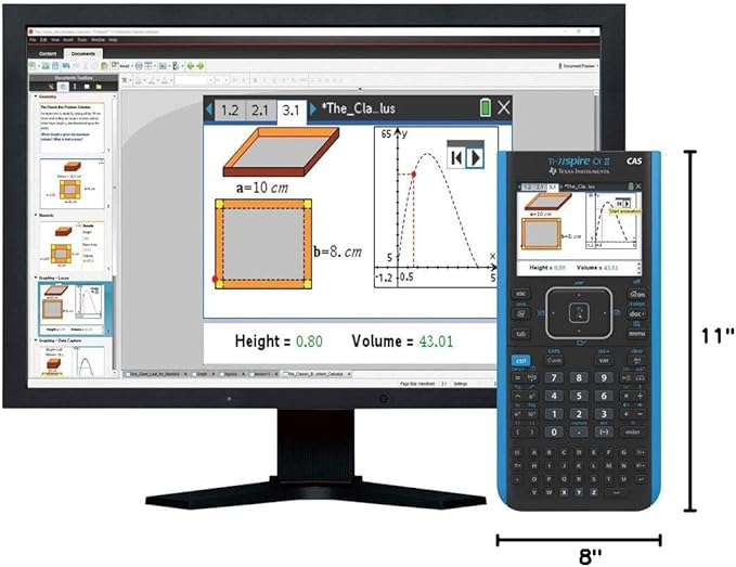 Texas Instrument Nspire CX II CAS Student Software Graphing Calculator