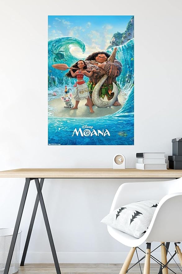 Disney Moana - Ocean Floor Wall Poster, 34L" x 22.4W", Premium Unframed Version