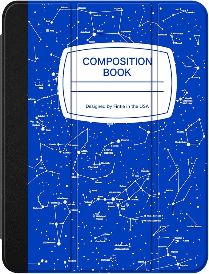 Fintie SlimShell Case for iPad (A16) 11th Generation 11 Inch (2025), iPad 10th Generation 10.9 Inch (2022) - Flexible Soft TPU Stand Back Cover with Pencil Holder, Constellation Blue