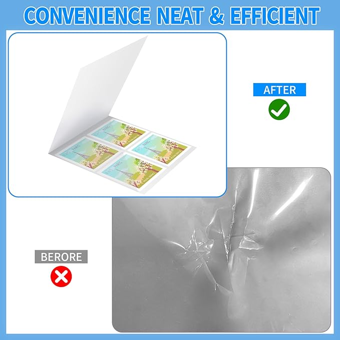 Laminator Carrier Sleeve Lamination Carrier Thermal Laminating Carriers Sheets Thermal Carrier Sheet for Laminator with All Brand Laminating Pouch (10, Legal Size)