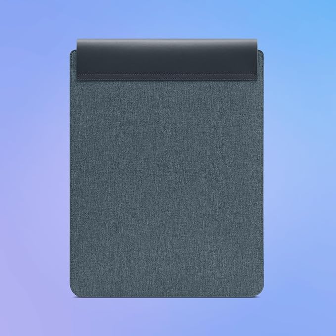Lenovo Slim Laptop Sleeve 14 Inch Notebook/Tablet - Compatible with MacBook Air/Pro - Eco-Friendly Lightweight Case with Accessory Pocket & Magnetic Closure - Teal