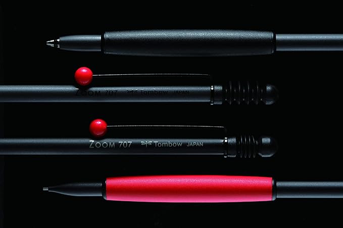 Tombow Pencil Mechanical Pencil, 0.5mm, ZOOM (with Gift Case), 707 Black/Red SH-ZS2