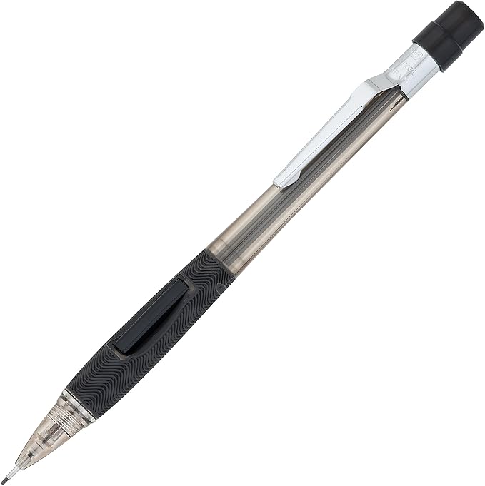 Pentel Quicker Clicker Automatic Pencil, 0.9mm, Assorted Barrel Colors, Color May Vary, 2 Pack (PD349BP2-K6), red