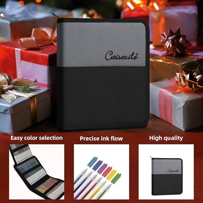 48 Colors Retractable Glitter Gel Pens, Colored Gel Pens, For Artists Coloring Books Drawing Journaling Doodling Writing