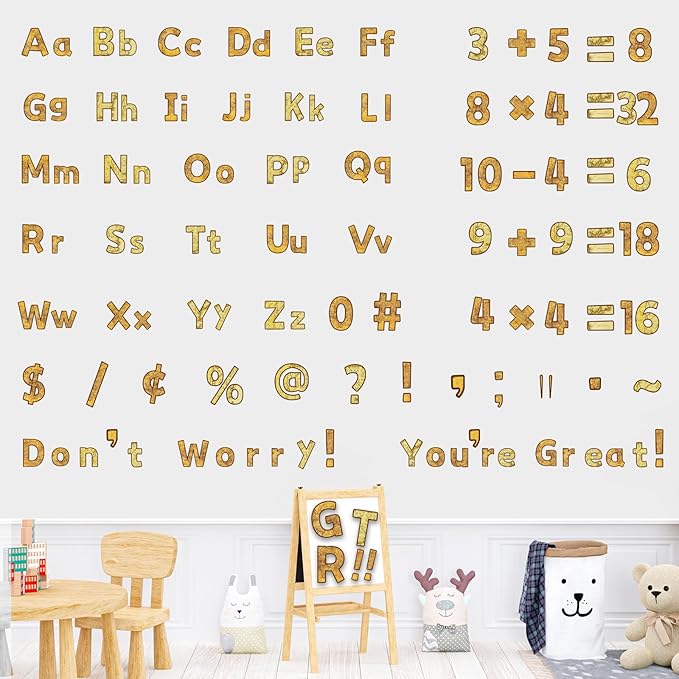 chiazllta 266 Pcs Letters Combo Pack Set Bulletin Board Letters Travel The Map Letters and Number Accents for Kids Bulletin Board Display Home School Classroom Decor