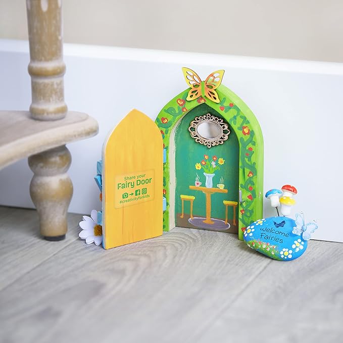 Creativity for Kids Butterfly Fairy Door Kit - Painting Arts and Crafts for Kids, Creative Gifts for Girls and Boys (Ages 6+)