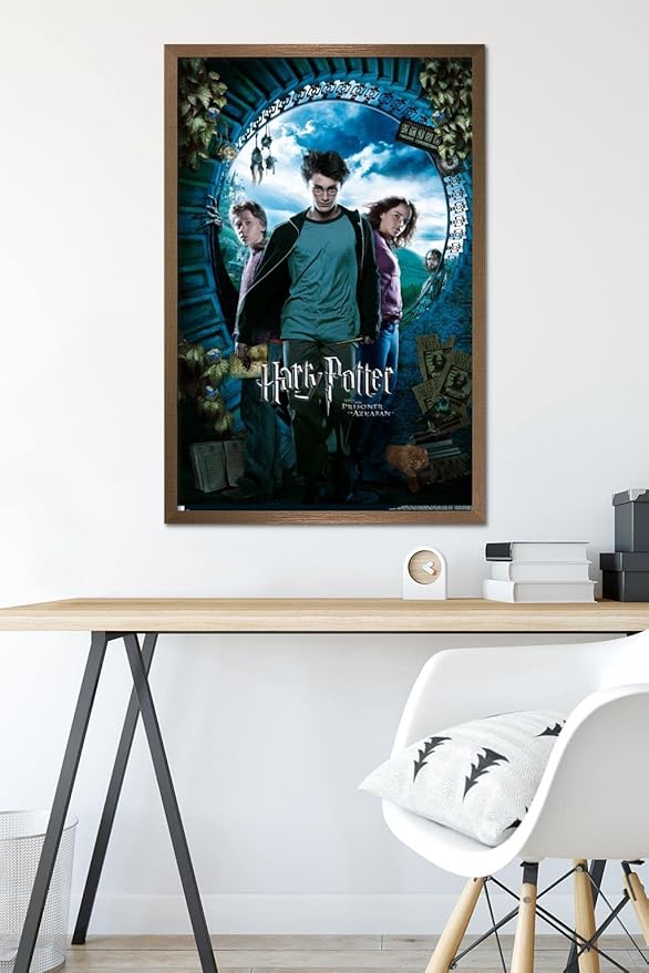 Trends International Harry Potter and the Prisoner of Azkaban - Sky One Sheet Wall Poster, 22.37" x 34.00", Bronze Framed Version