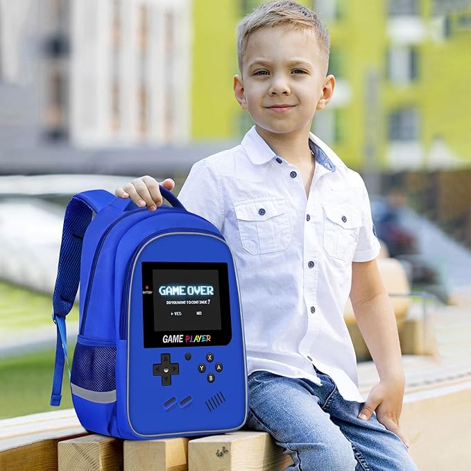 School Backpack For Boys - Gamer Boys Backpack For Kids Children Teens Elementary Middle School - Ages 6-18,17″