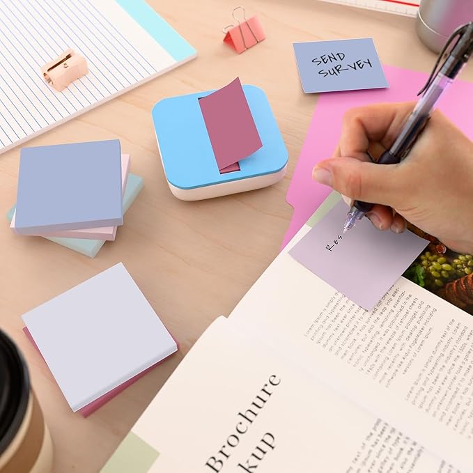 Staples Page Flags, 0.5", Assorted Colors, with Pop‑Up Dispenser – Easy‑Dispense Sticky Tabs for Page Marking & Organization