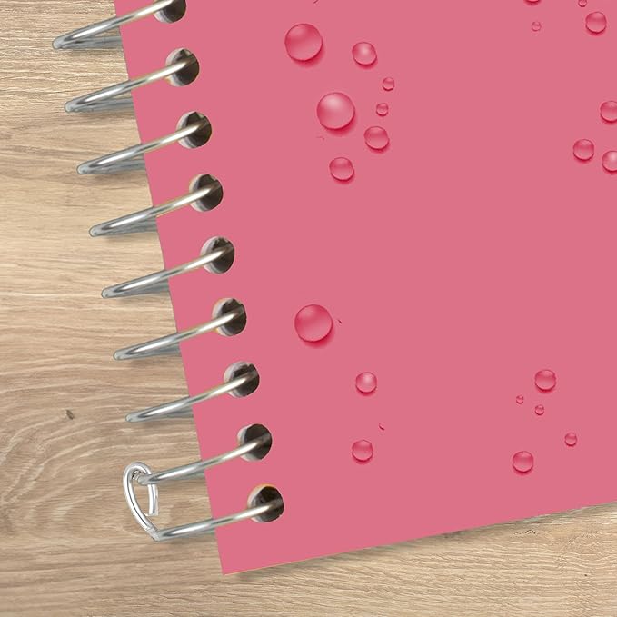 Five Star Spiral Notebook + Study App, 3 Subject, College Ruled Paper, 8-1/2" x 11", 150 Sheets, Fights Ink Bleed, Water Resistant Cover, Prom Pink (820003R)