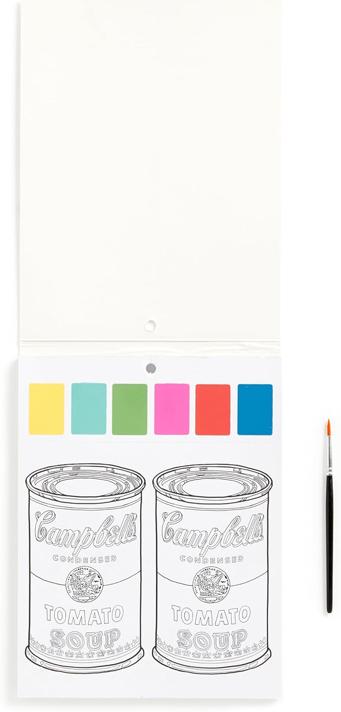 Mudpuppy Andy Warhol – Painting Kit with Illustrations of Pop Art Designs for Children Ages 5 and Up