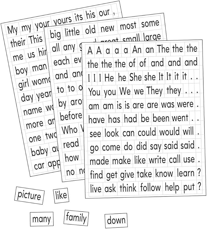 Educational Insights Magnetic Sight Words and Sentence Builders, Over 240 Sight Words & Punctuation Marks: Perfect for Homeschool & Classroom, Ages 5+