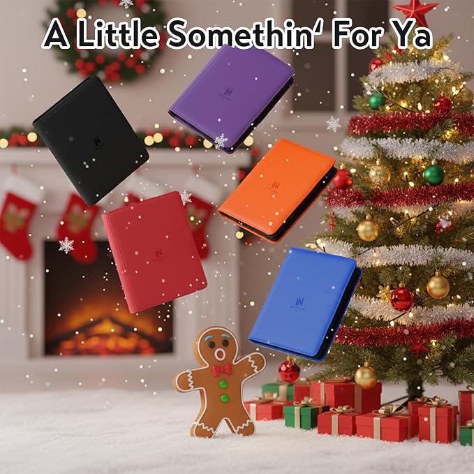 Trading Card Binder, Premium 9 Pocket 540 Double Sided Pocket Collection Binder, Card Album for TCG Card Holder for Game Card, Sports Card, Yugioh, MTG etc(Black)