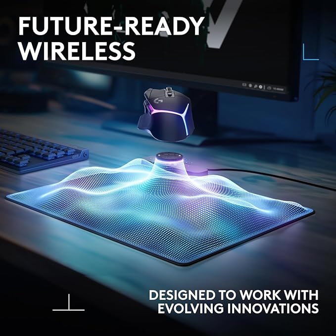Logitech G309 Lightspeed Wireless Gaming Mouse + Powerplay 2 Wireless Charging Mouse Pad Bundle - White