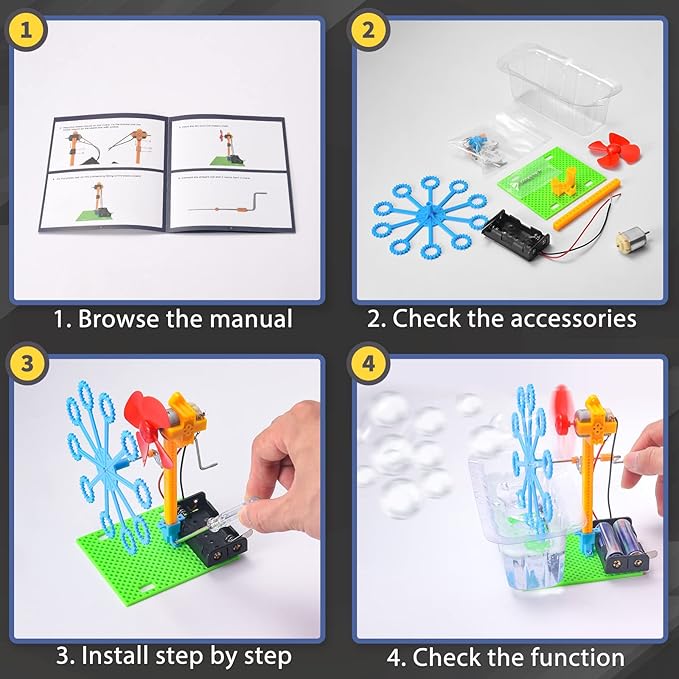 STEM Robotics Kit - STEM Toys for Age 8-13, Boy Robot Toys for 6 7 8 9 10 Year Old Boys Birthday Gifts, Science Kits Arts and Crafts for Kids 8-12, Engineering Building Kids Activities 6-8