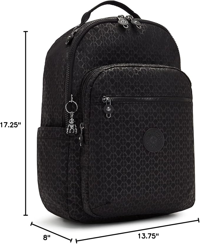 Kipling Women's Seoul 15" Laptop Backpack, Durable, Roomy with Padded Shoulder Straps, Built-In Protective Sleeve