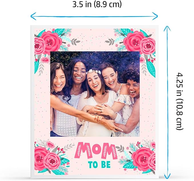HP Sprocket 3.5 x 4.25” Zink Sticky-backed Photo Paper (20 Pack) Compatible with HP Sprocket 3x4 Photo Printer