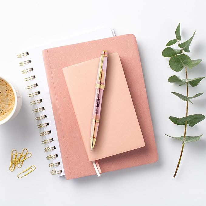 Cross Bailey Light Translucent Pink Sapphire Resin Ballpoint Pen - Professional Pen for Effortless Writing - Journaling, Note-Taking & More - Black Ink - Easy Handling - Includes Gift Box