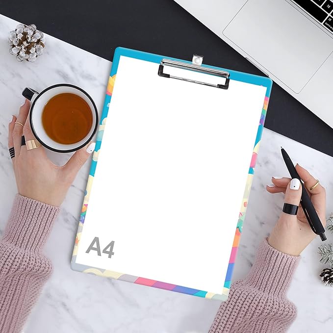 Fashion Clipboard, A4 Letter Size Wooden Decorative Clipboards for Teacher, Nurse, Doctor,Student and Kids, Cute Design for Standard Size 12.2" x 8.9"(C-Cute Bear)