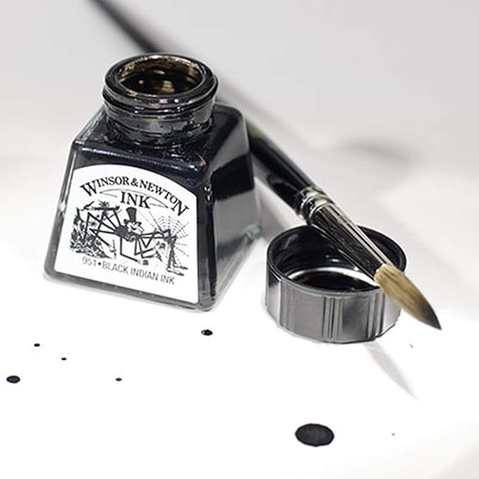 Winsor & Newton Specialty Ink, Black, 14ml Bottle