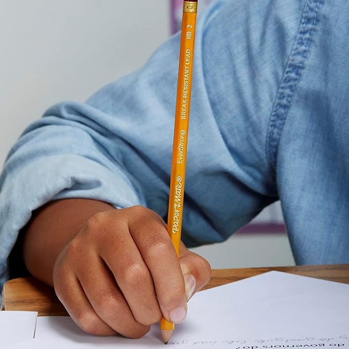 Paper Mate EverStrong #2 Pencils, Reinforced, Break-Resistant Lead When Writing, 72-Count
