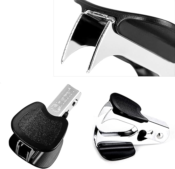 MYUBWTF Eagle Staple Remover, Professional Staples Puller Removal Tool with Lock for School Office Home, Random Color (Blue, Black, Gray)