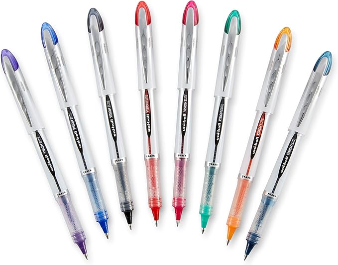 Uni-Ball Vision Elite Rollerball Pens Bold Point,0.8mm,Black,(Pack of 144)