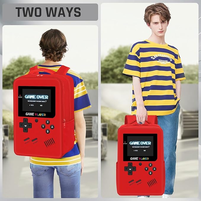 Gamer Backpack for Boys,School Boys Backpack for Kids Children Teens Elementary Middle High School,17" Large Capacity Student Bookbag & Multifunctional Video Game Travel Bag