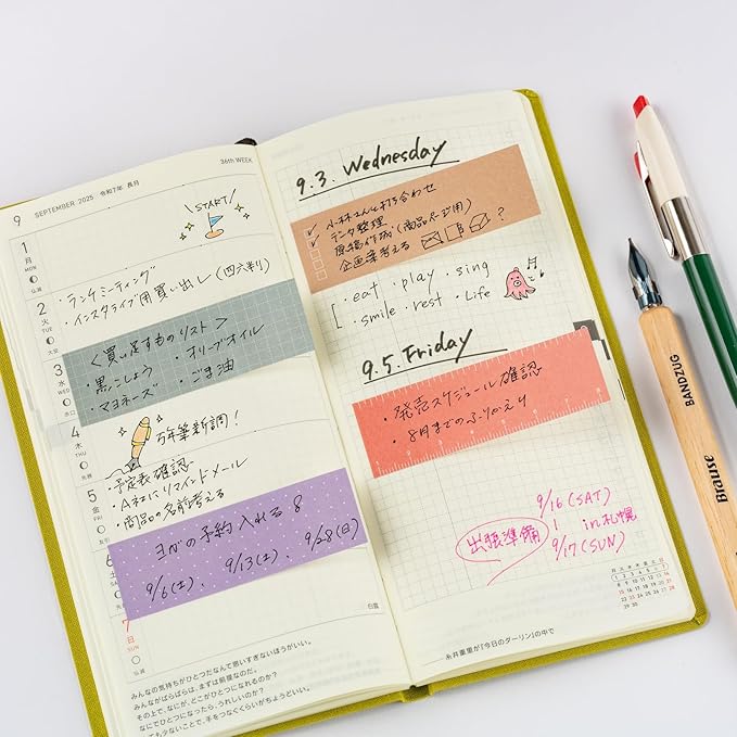 Hobonichi Techo Accessories – TSUKI no IRO: Sticky Notes (Guide)