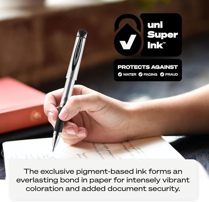 Uniball 207 Impact Gel Pens, Pack of 12 - 1.0mm Bold Point Pens - School and Office Supplies