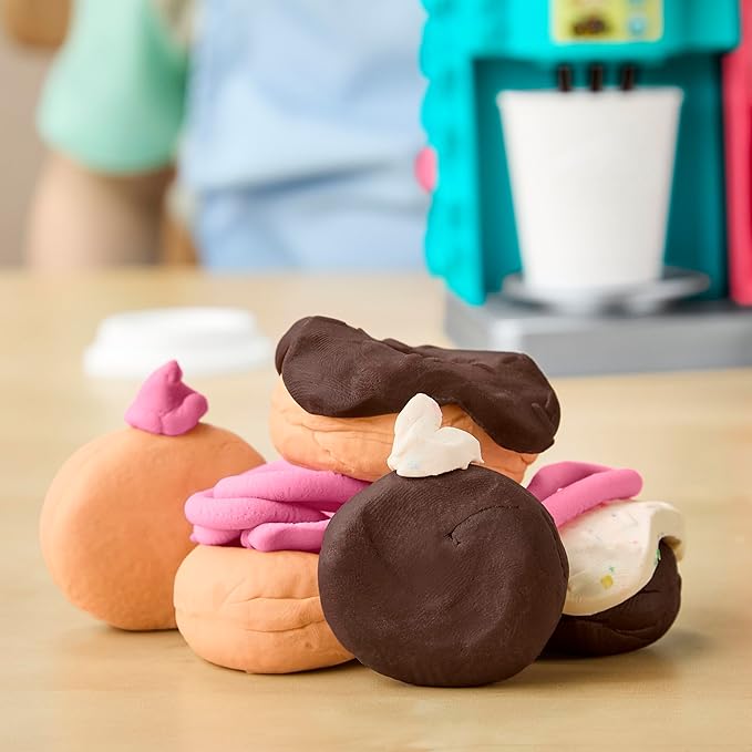 Play-Doh Donut Drop Shop Playset, Play Food Toy, Kids Arts & Crafts, 3+ Years