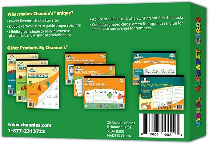 Dry Erase Number & Alphabet Flashcards for Kids Ages 3-5, 10 Numbers & 26 Visual ABC Flash Cards, Homeschool Learning Supplies, Summer School & After School Teaching Supplies for Handwriting Practice