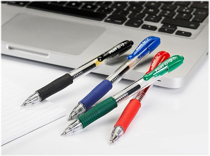 Pilot G2 Premium Retractable Gel-Ink Rolling Ball Pens, Bold Point (1.0mm), 1.0 Gel Pens, Assorted, 8-Pack - Ideal for School, Journaling, & Office Writing