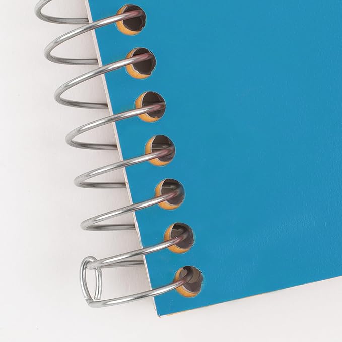 Five Star Spiral Notebook, 1 Subject, College Ruled Paper, 4-3/8" x 7", Personal Size, 80 Sheets, Fights Ink Bleed, Water Resistant Cover, Tidewater Blue (450048CG1-ECM)