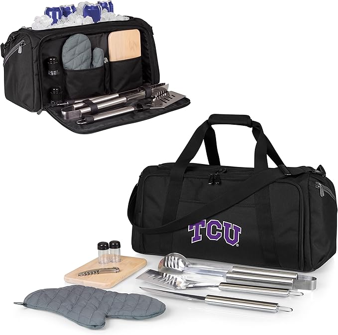 PICNIC TIME NCAA BBQ Kit Cooler Tote with Barbecue & Accessories