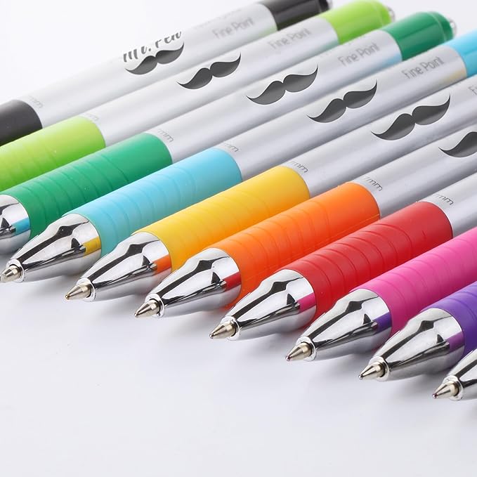 Mr. Pen- Bible Pens No Bleed Through, 10 Pack, Bible Journaling Pens, Colorful Bible Pen