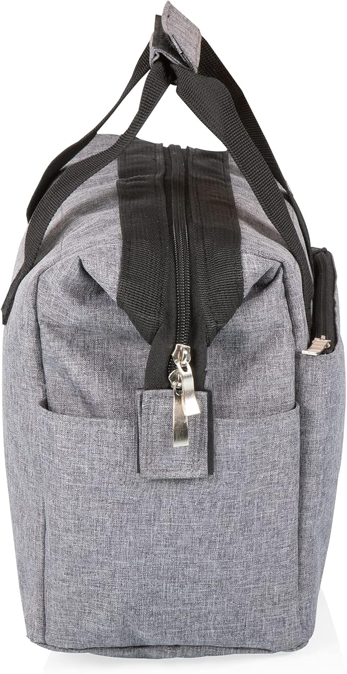PICNIC TIME Star Wars Mandalorian Grogu On The Go Lunch Bag, Soft Cooler Lunch Box, Insulated Lunch Tote, Leak-Resistant Work Lunchbox, Reusable Thermal Cooler Bag, (Heathered Gray)