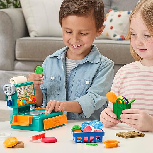 Play-Doh Cash Register Toy, 23 Play Food Accessories, Kids Arts & Crafts 3+ (Amazon Exclusive)