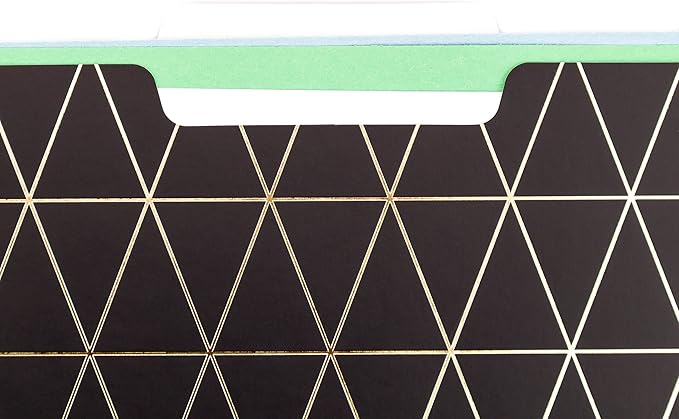 U Brands Fashion File Folders, 1/3-Cut Tabs in Assorted Positions, Letter Size, Office Supplies, 6 Count (Classic)