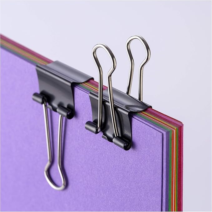 Officemate Small Binder Clips, Black, 12 Boxes of 1 Dozen Each (144 Total) (99020)