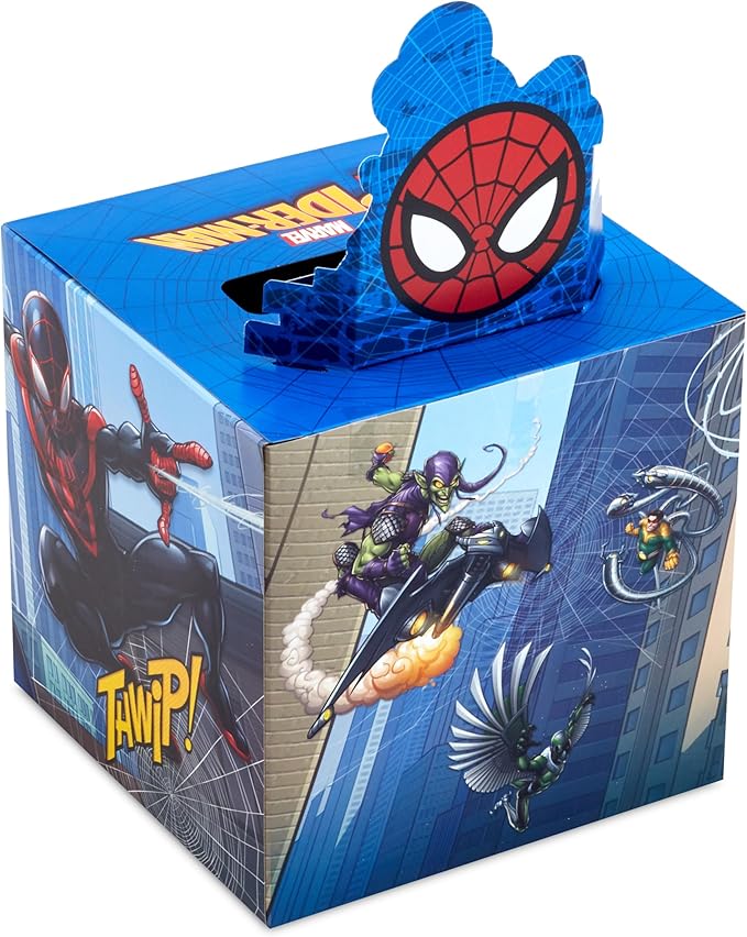 Hallmark Marvel Spider-Man Valentines Day Cards and Mailbox for Kids School Classroom Exchange (1 Box, 32 Valentine Cards, 1 Teacher Card)