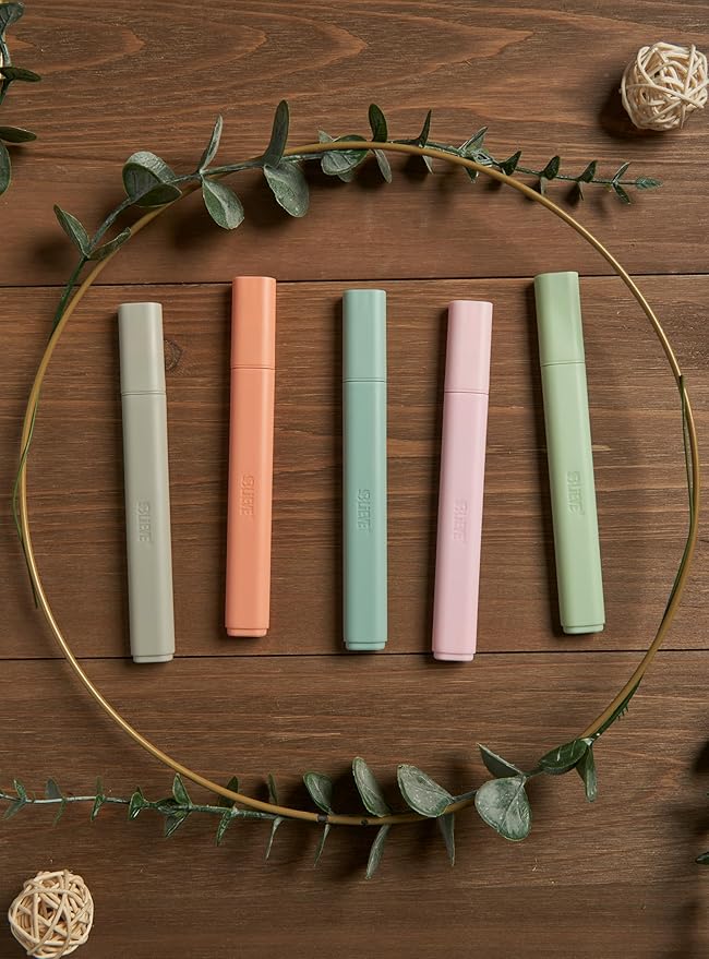 BLIEVE- Aesthetic Highlighters No Bleed Through Assorted Colors, Cute Highlighter For Journaling Office Supplies And Accessories, Bible Highlighters And Pens No Bleed Chisel Tip (PASTEL)