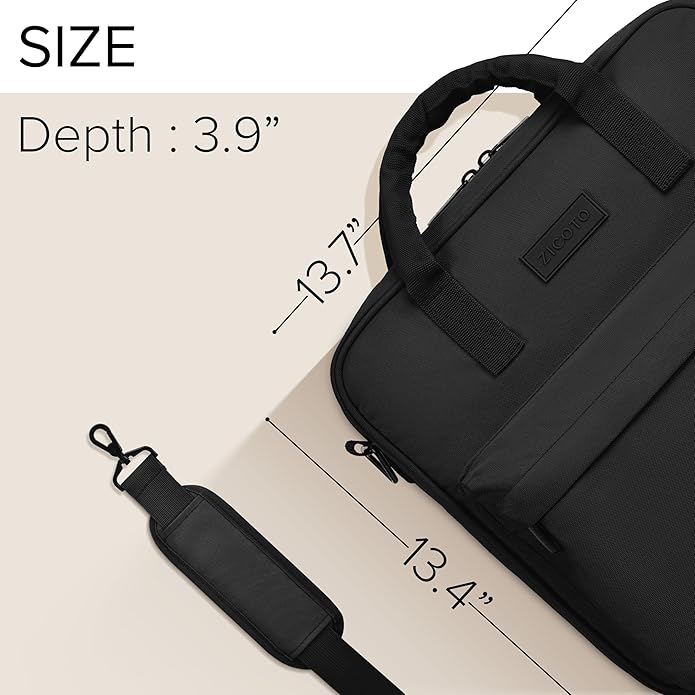 Sturdy 3 Ring Zipper Binder with Strap - 2" Binder with Pockets Holds 500 Sheets, Laptop & More - Durable & Easy to Carry
