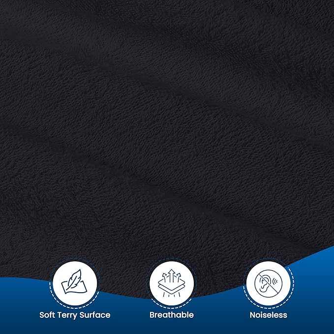 Utopia Bedding Waterproof Mattress Protector Twin Size, Premium 200 GSM Terry Mattress Cover, Soft & Breathable Bed Cover, Fitted Sheet Style with Stretchable Deep Pockets 15" (Black)