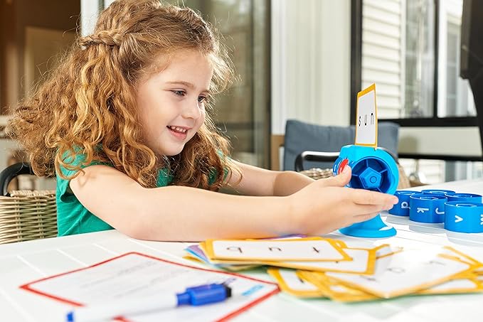 hand2mind Beginning Word Builder, CVC Word Games, Spelling Toys for Kids 3-5, Learning How to Read, Sight Words Flash Cards, Kindergarten Learning Activities, Science of Reading Manipulatives